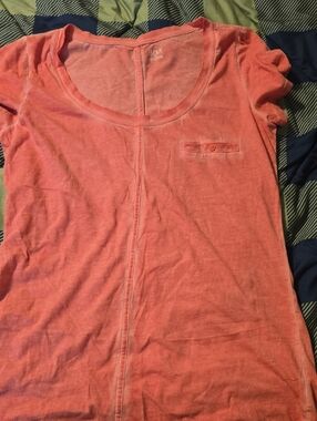 a.n.a Coral Crewneck Pocket Tee